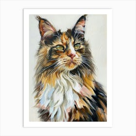 Maine Coon Painting 4 Art Print