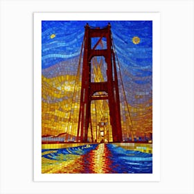 Sunrise Golden Gate Bridge Art Print