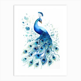 Peacock Painting Art Print