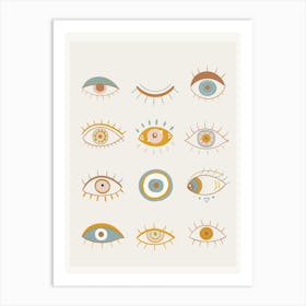 Evil Eyes II Art Print