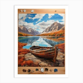 Boat On The Lake 26 Art Print