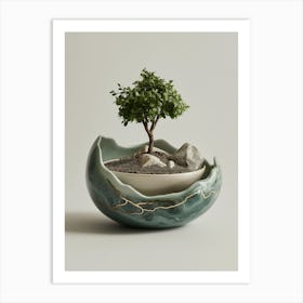 Tree In A Bowl Art Print