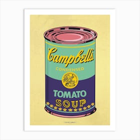 CAMPBELL´S SOUP TURQUOISE | POP ART Digital creation | THE BEST OF POP ART, NOW IN DIGITAL VERSIONS! Prints with bright colors, sharp images and high image resolution. Art Print