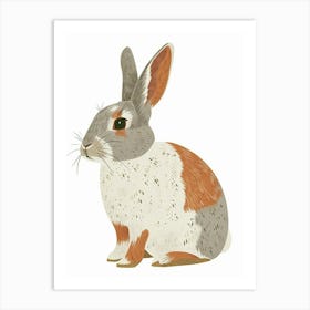 Polish Rabbit Nursery Illustration 2 Art Print