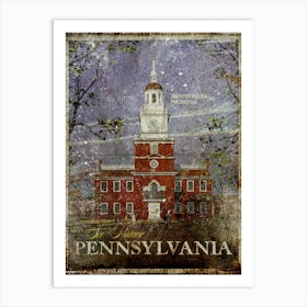 Vintage Travel Poster ― See Historic Pennsylvania Art Print