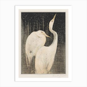 Two Egrets (1878–1905) , Theo Van Hoytema Art Print