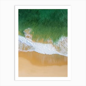 Aerial View Of A Beach 75 Art Print