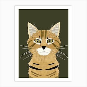 Portrait Of A Cat 6 Art Print