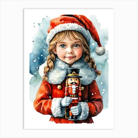 Nutcracker Girl Art Print