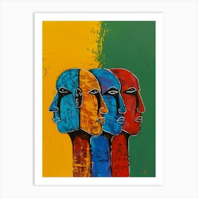 Three Heads Art Print