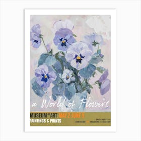 A World Of Flowers, Van Gogh Exhibition Pansies 4 Art Print