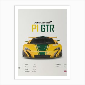 Mclaren P1 Gtr 2015 Art Print