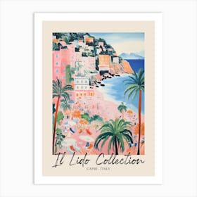 Capri   Italy Il Lido Collection Beach Club Poster 2 Art Print