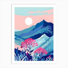 Mountain Landscape Painting 1 Art Print