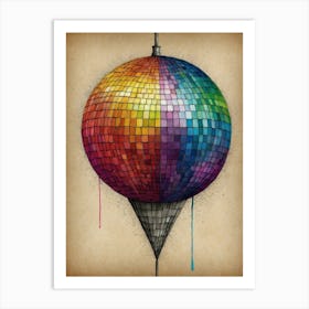 Disco Ball Art Print