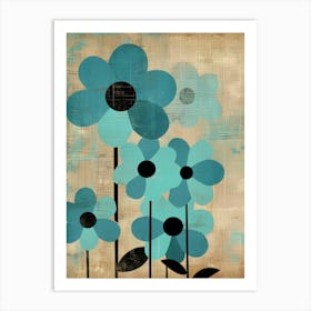 Blue Flowers 88 Art Print