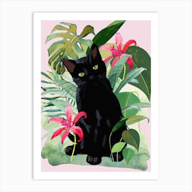 Tropical Cat 2 Art Print
