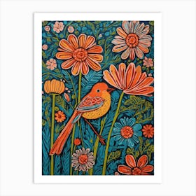 Bird In The Garden 5 Art Print