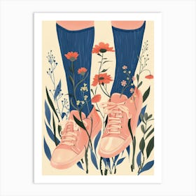 Spring Flowers And Sneakers 10 Art Print