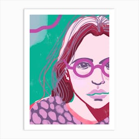 Pink Glasses Art Print