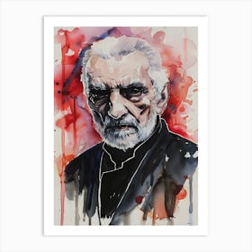 Count Dooku From Star Wars Watercolor Art Print