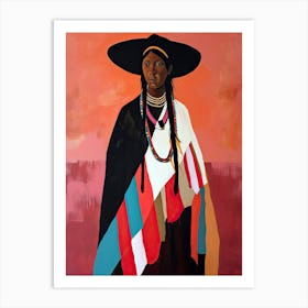 Ottawa Odyssey In Abstract Art ! Native American Art Art Print