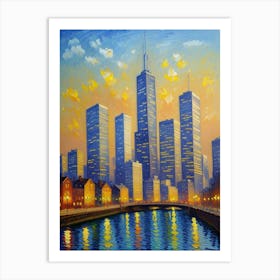 Chicago Skyline 3 Art Print