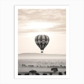 Hot Air Balloon Over Kenya Art Print