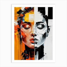 Abstract Of A Woman 3 Art Print