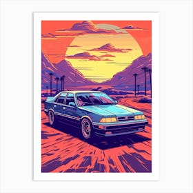 Retro Car 1 Art Print