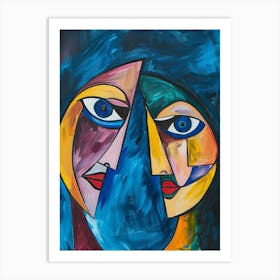 Two Faces Art Print