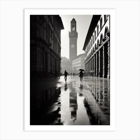 Florence, Italy,  Black And White Analogue Photography  2 Art Print