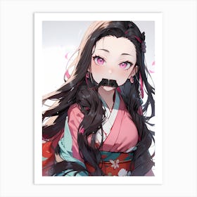 Demon Slayer Nezuko Kamado (212) 1 Art Print