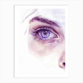 Purple Eyes Art Print