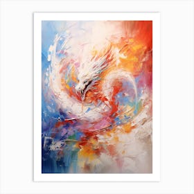 Dragon Abstract Expressionism 4 Art Print