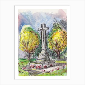 The Duke Of York S Royal Military School, War Memorial, 11th Nov 2024 1 Art Print