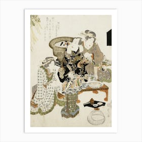 The Actor Onoe Kikugorō Iii At Umemoto Teahouse By Utagawa Kunisada Art Print