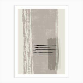 Abstract Painting In Earthly Tones 2 Art Print