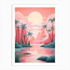 Tropical Abstract Minimalist 6 Art Print