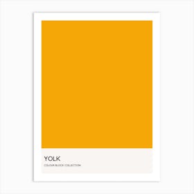 Yolk Colour Block Poster Art Print