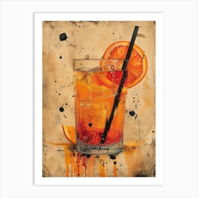 Orange Drink 26 Art Print