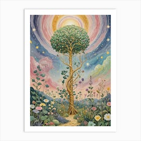 Whimsical Magic Tree Art Print