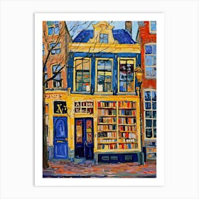 Amsterdam Book Nook Bookshop 3 Art Print