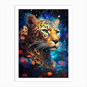 Leopard In The Forest 1 Art Print