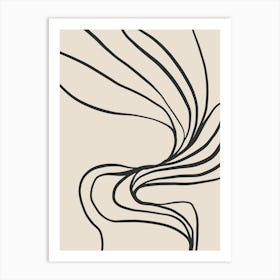 Abstract Minimalist Lines No. 1995 Art Print