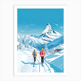 Are, Sweden, Ski Resort Illustration 6 Art Print