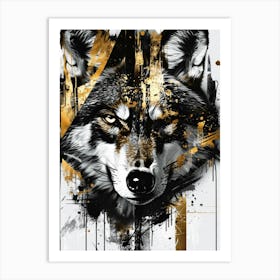 Wolf Painting Art Print