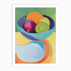 Dragonfruit Bowl Of fruit Art Print