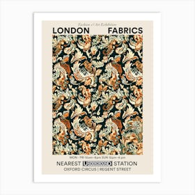 Poster Flower Luxe London Fabrics Floral Pattern 1 Art Print