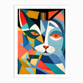 Abstract Cat 2 Art Print